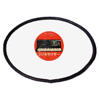 Vintage Synthesizer   Japanese Analog Retro T Shirt Oval Patch | Artistshot