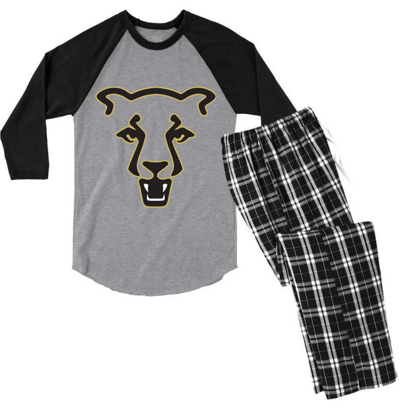 The Uccs Mountain Lions, Colorado Springs Men's 3/4 Sleeve Pajama Set | Artistshot