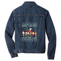 Merry Christmas From The Peanuts Gang Men Denim Jacket | Artistshot