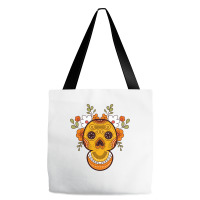 Orange Skull Tote Bags | Artistshot