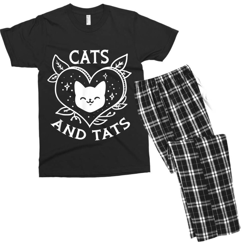 Funny Cats And Tats Product - Tattoo Art Design Gift Men Men's T-shirt Pajama Set | Artistshot