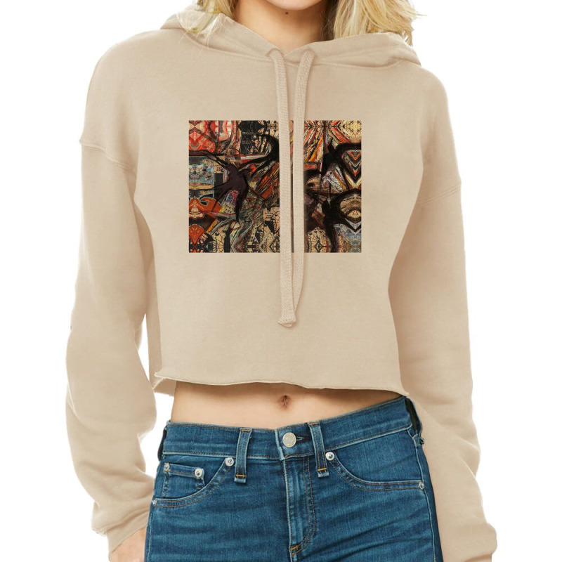 Swallows At The State Fair Cropped Hoodie by magicbooshrooms | Artistshot