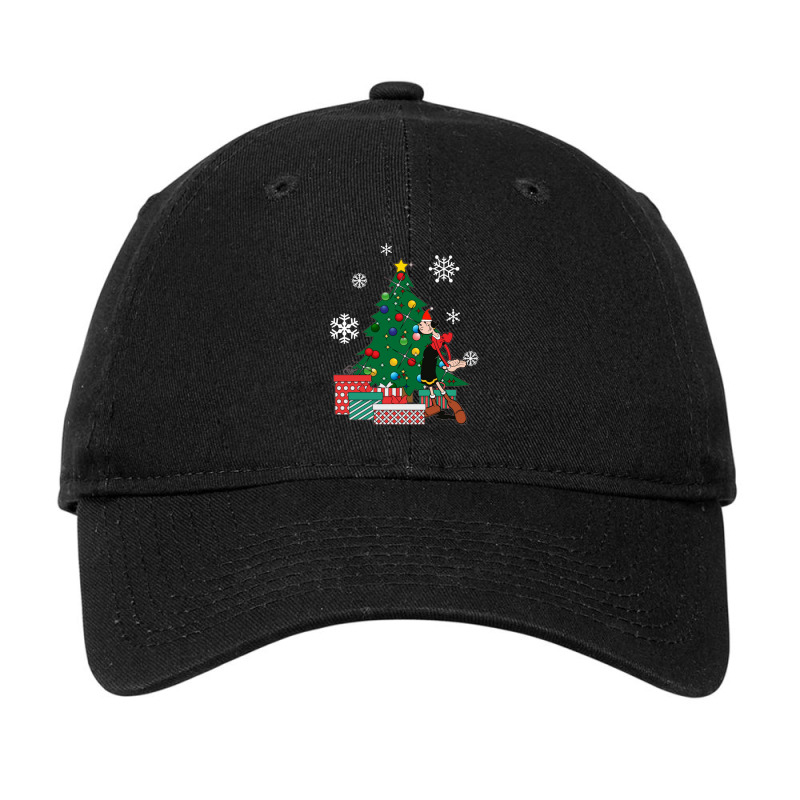 Olive Oyl Around The Christmas Tree Popeye Adjustable Cap | Artistshot