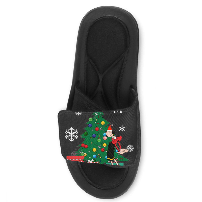 Olive Oyl Around The Christmas Tree Popeye Slide Sandal | Artistshot