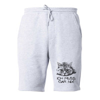 Statement Muss Gar Nix   Lazy Cat Wit Fleece Short | Artistshot