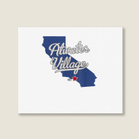 Atwater Village California Los Angeles Ca Map T Shirt Landscape Canvas Print | Artistshot