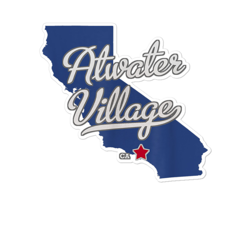 Atwater Village California Los Angeles Ca Map T Shirt Sticker | Artistshot