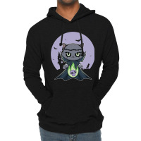 Black Cat Vampire Dracula And Magic Anime Halloween Fire Lightweight Hoodie | Artistshot