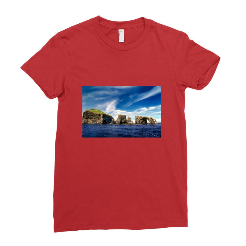 Islands National Park Ladies Fitted T-Shirt by magicbooshrooms | Artistshot