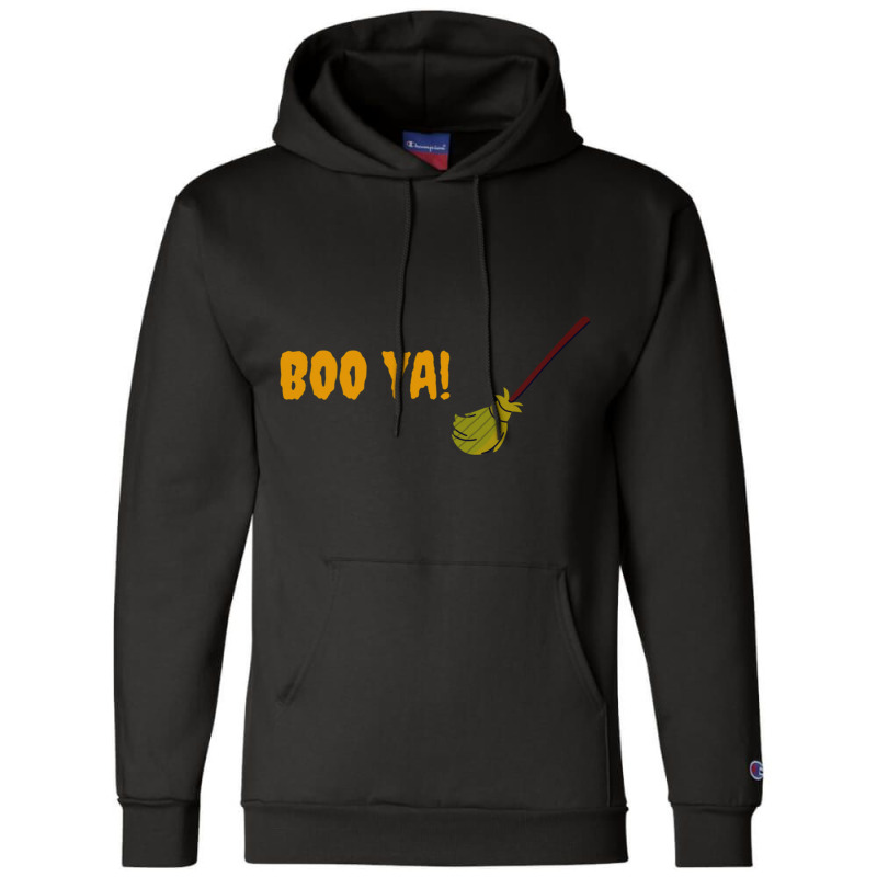 Boo Ya! (black)-halloween Ghost Shirt Halloween Unisex Shirt Halloween Champion Hoodie | Artistshot