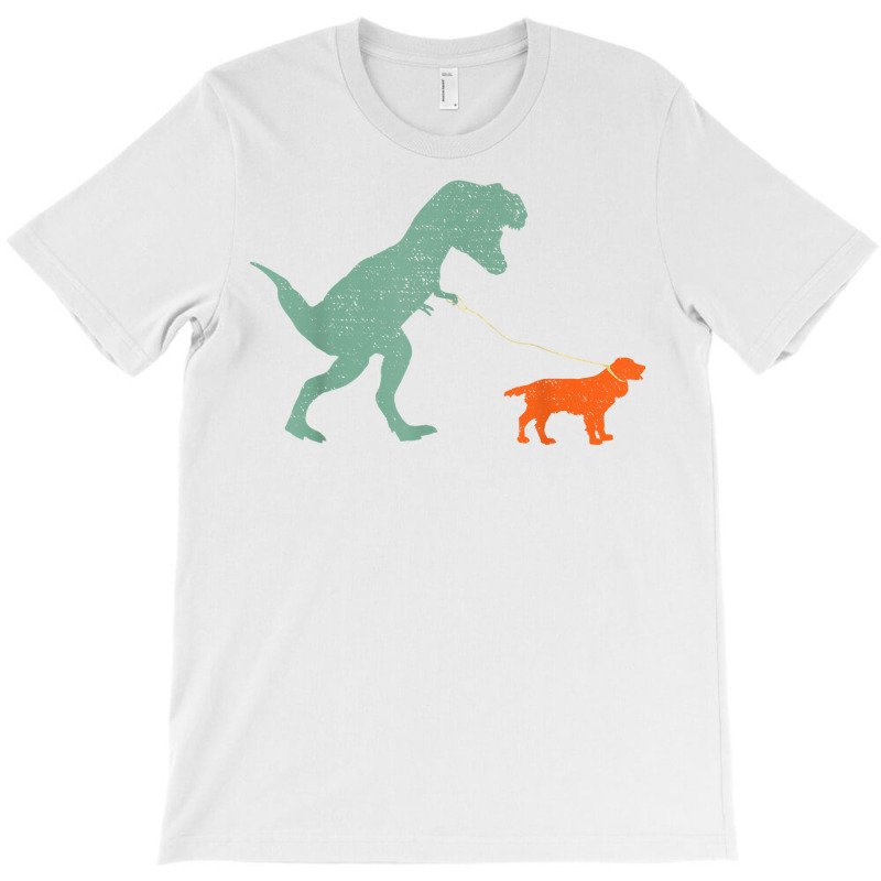 Dog Dinosaur   Vintage T Rex & English Springer Spaniel T Shirt T-shirt | Artistshot