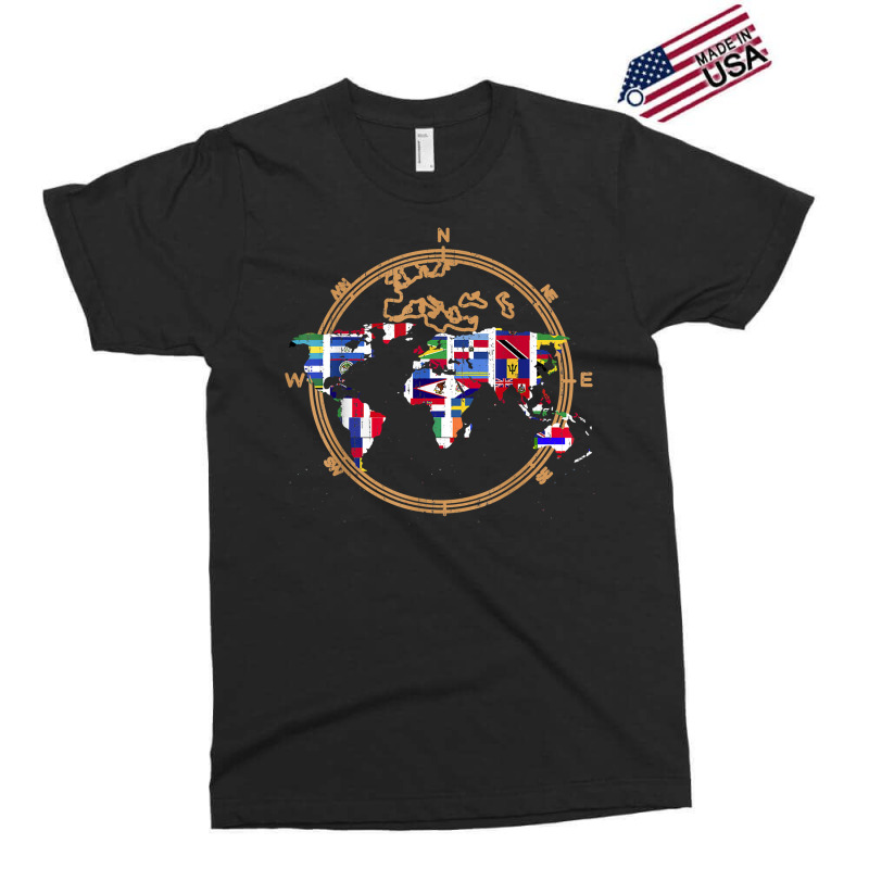 World Map Country Flags International World Map T Shirt Exclusive T-shirt | Artistshot