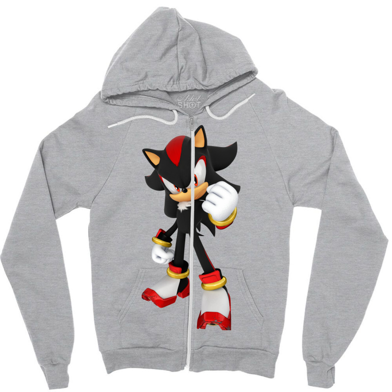 New Style 3d Super Black Hedgehog Zipper Hoodie | Artistshot