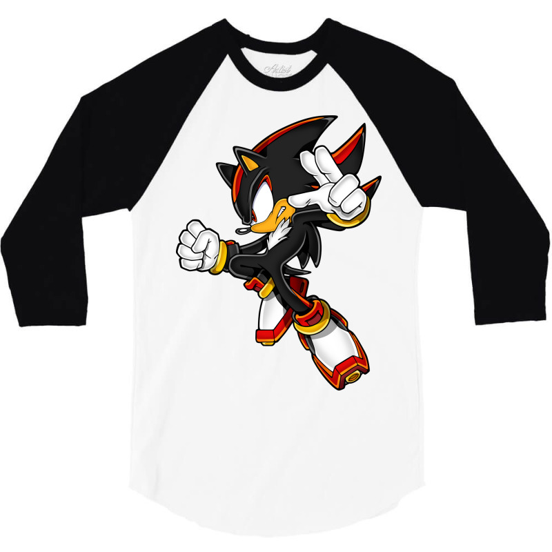 Super Black Hedgehog 3/4 Sleeve Shirt | Artistshot