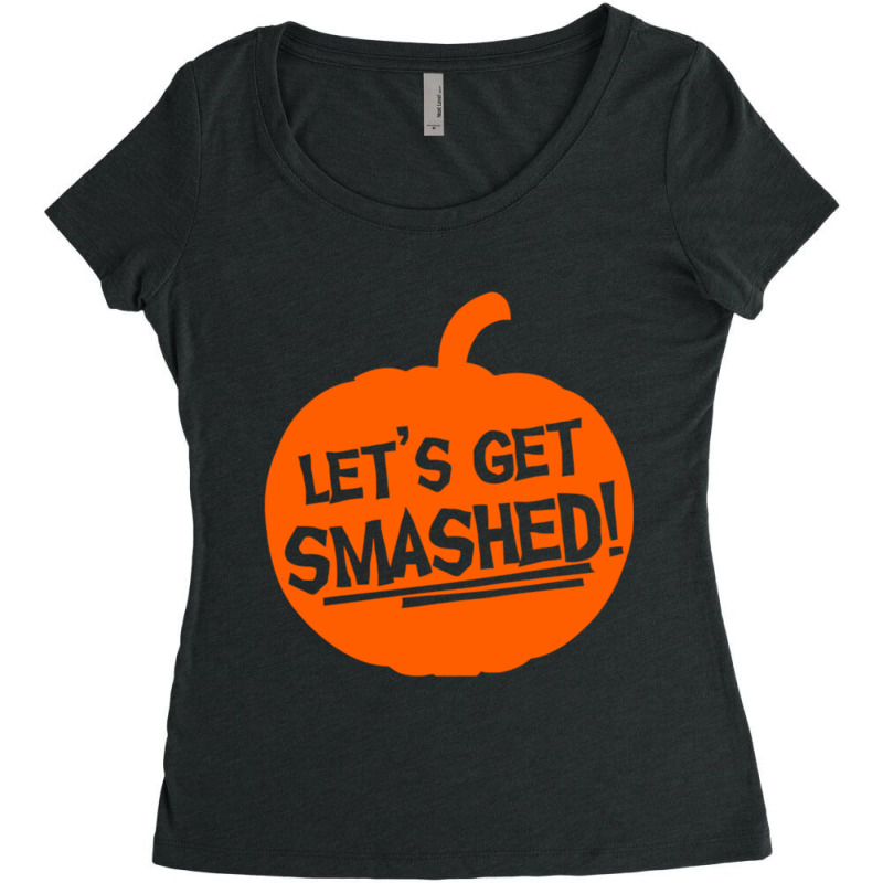 Pumpkin Smashed Women's Triblend Scoop T-shirt by KaleighWilliams | Artistshot