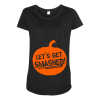 Pumpkin Smashed Maternity Scoop Neck T-shirt | Artistshot