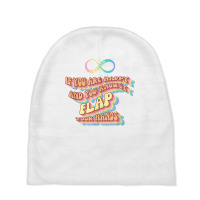 Fun Retro Style Neurodiversity And Autism Flap Your Hands T Shirt Baby Beanies | Artistshot