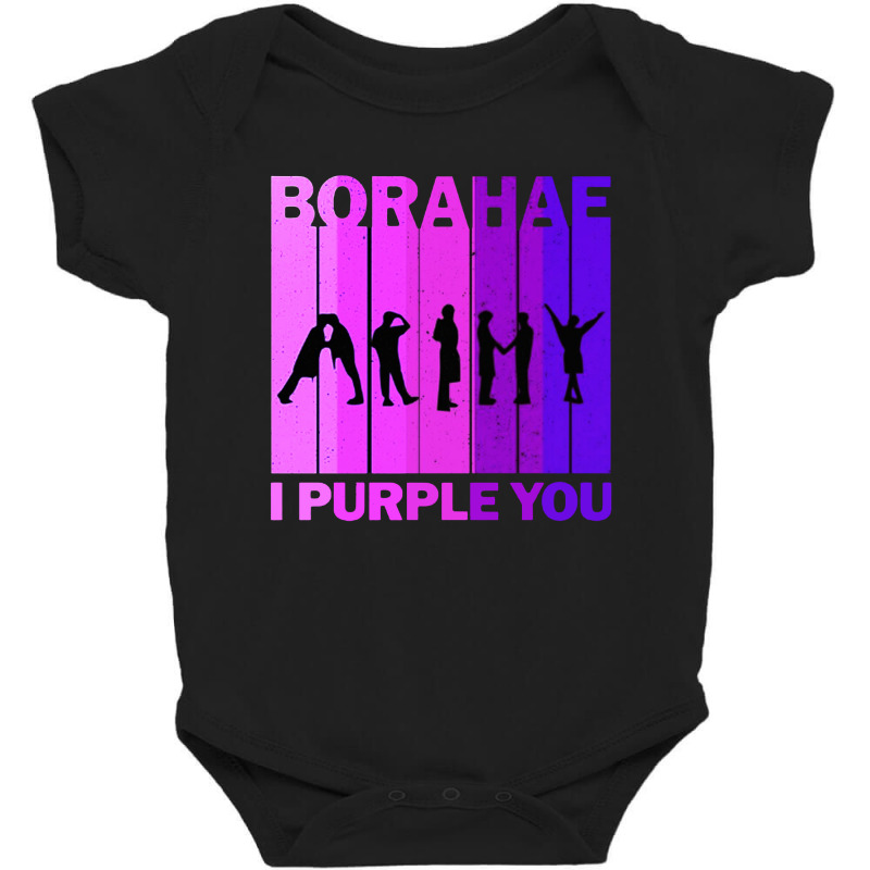 Borahae I Purple You Baby Bodysuit | Artistshot