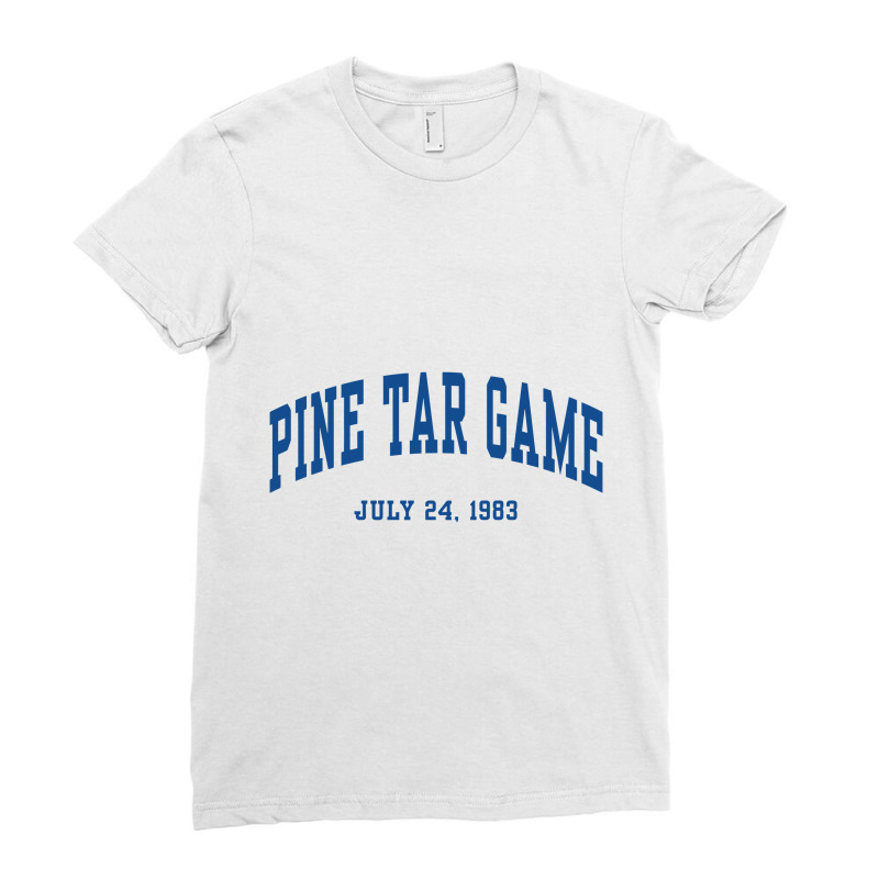 Pine Tar Game Ladies Fitted T-Shirt by eversohumbles | Artistshot