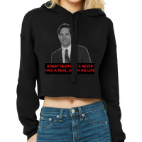 Art Character Burt Macklin Mens Womens Cropped Hoodie | Artistshot