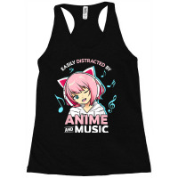 Easily Distracted By Anime And Music Women Anime Teen Girls Racerback Tank | Artistshot