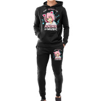 Easily Distracted By Anime And Music Women Anime Teen Girls Hoodie & Jogger Set | Artistshot