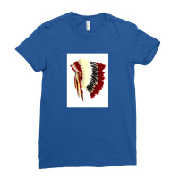 Native American Headdress Ladies Fitted T-shirt | Artistshot