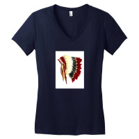 Native American Headdress Women's V-neck T-shirt | Artistshot