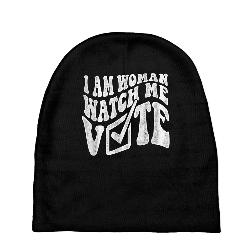 I Am Woman Watch Me Vote 2022 Blue Wave Vote T Shirt Baby Beanies by plancefbtluceka | Artistshot