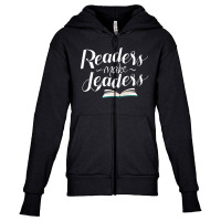 Readers Make Leaders Youth Zipper Hoodie | Artistshot