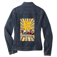 Vintage Retro Burt Macklin Funny Gift Ladies Denim Jacket | Artistshot