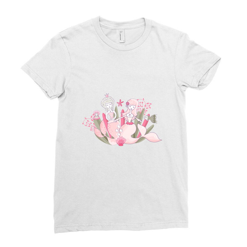 Mermaids Ladies Fitted T-Shirt by Disgus_Thing | Artistshot