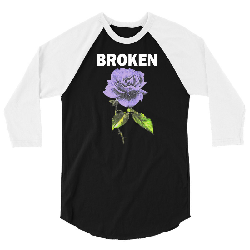 Broken With Flower [tb] 3/4 Sleeve Shirt | Artistshot