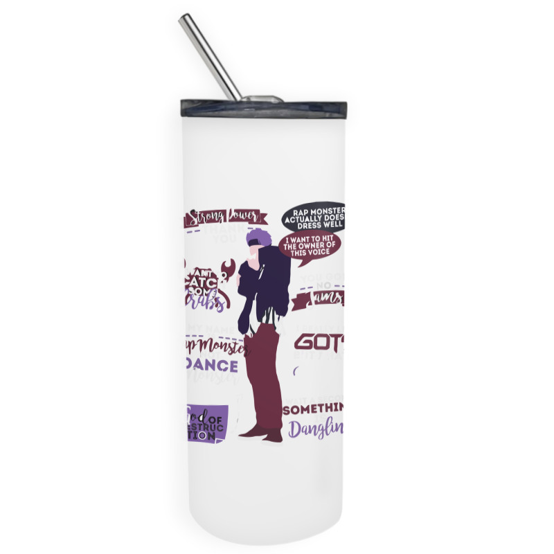 Rm Quotes Skinny Tumbler | Artistshot