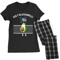 Funny Volleyball For Men Women Holy Guacamole Player Blocker T Shirt Women's Pajamas Set | Artistshot