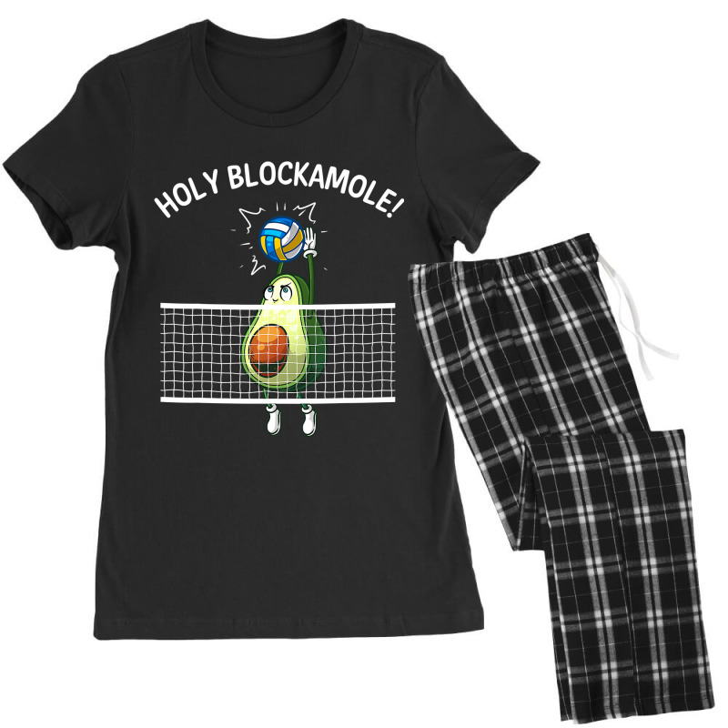 Funny Volleyball For Men Women Holy Guacamole Player Blocker T Shirt Women's Pajamas Set by sieuduong86 | Artistshot