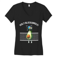 Funny Volleyball For Men Women Holy Guacamole Player Blocker T Shirt Women's V-neck T-shirt | Artistshot