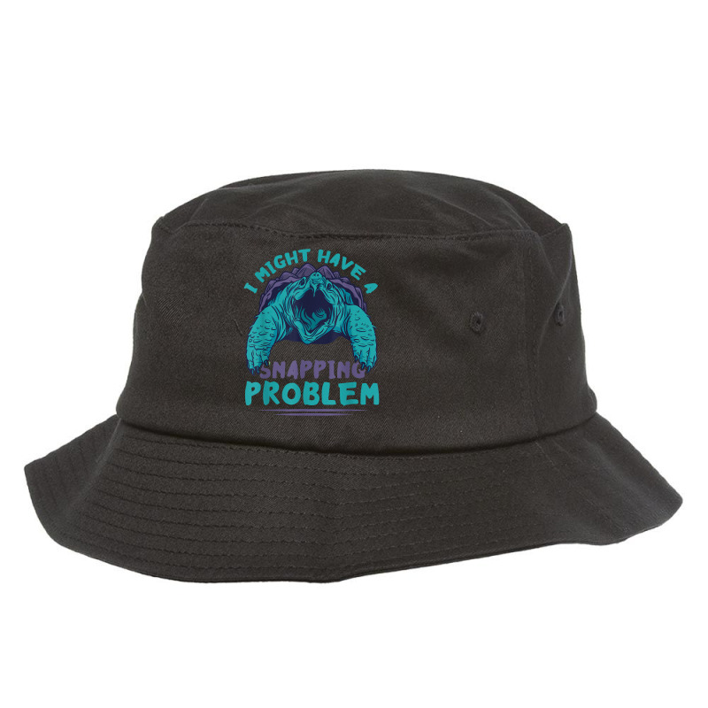 Snapping Problem Sea Animal Reptile Lover Snapping Turtle T Shirt Bucket Hat | Artistshot