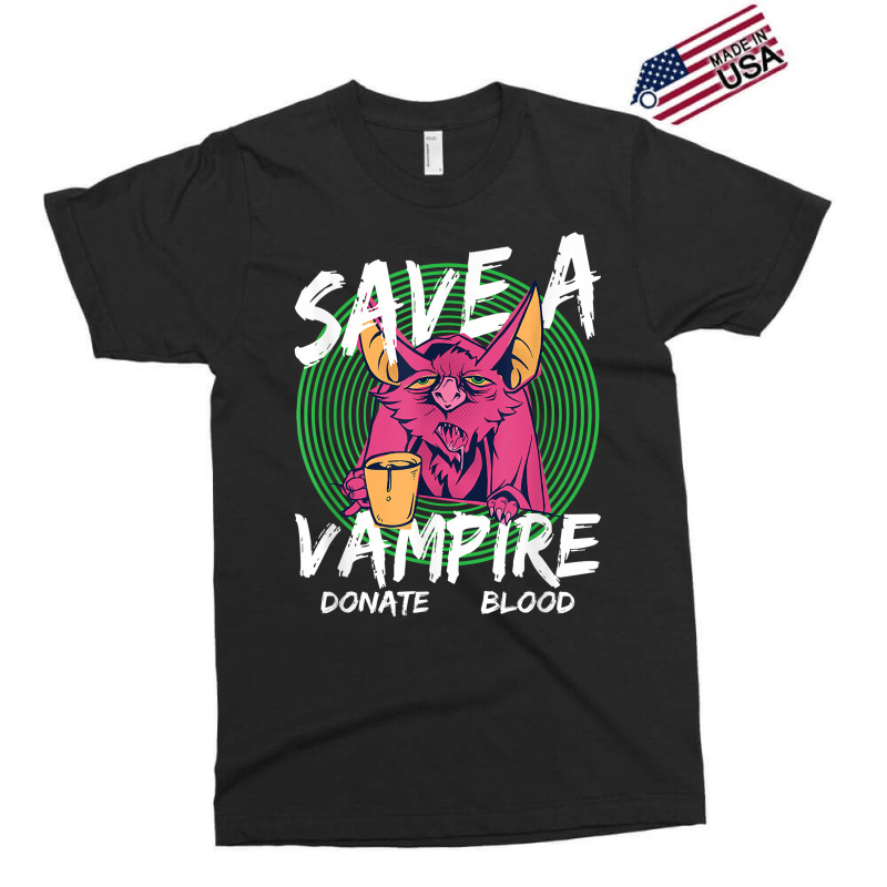 Save A Vampire Donate Blood T Shirt Exclusive T-shirt by woestebjparmal | Artistshot