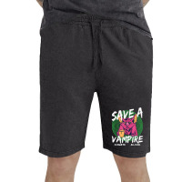 Save A Vampire Donate Blood T Shirt Vintage Short | Artistshot