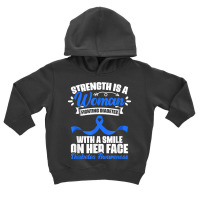 Woman Fighting Diabetes Warrior Diabetic Diabetes Awareness T Shirt Toddler Hoodie | Artistshot