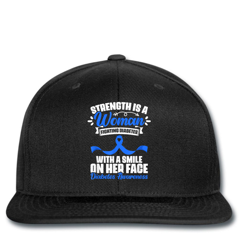 Woman Fighting Diabetes Warrior Diabetic Diabetes Awareness T Shirt Printed Hat | Artistshot