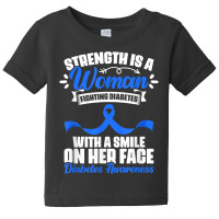 Woman Fighting Diabetes Warrior Diabetic Diabetes Awareness T Shirt Baby Tee | Artistshot