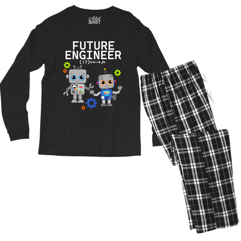 Future Engineer Costume Robot Robotics Adults   Kids T Shirt Men's Long Sleeve Pajama Set | Artistshot