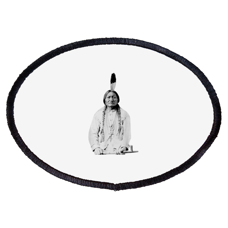 Sitting Bull Native American Indian Chief Lakota Sioux Gift T Shirt Oval Patch | Artistshot