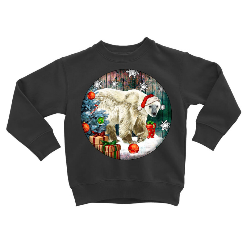 Christmas Polar Bear Toddler Sweatshirt by LillyAllenDesigns | Artistshot