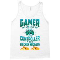 Gamer  For Kids Adults Video Games Chicken Nuggets Tank Top | Artistshot