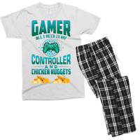 Gamer  For Kids Adults Video Games Chicken Nuggets Men's T-shirt Pajama Set | Artistshot