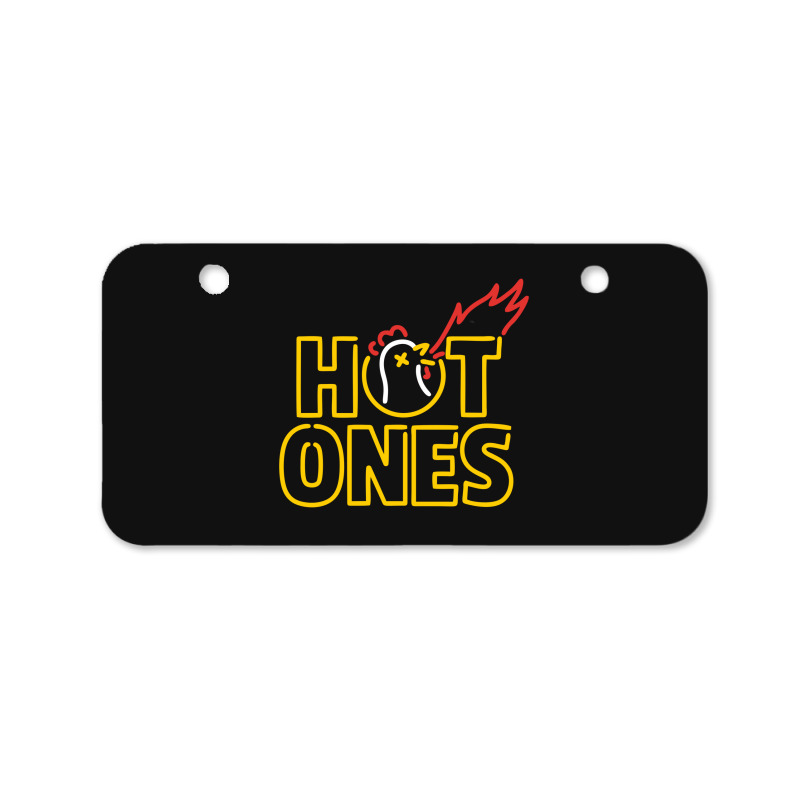 Hot Ones Bicycle License Plate | Artistshot