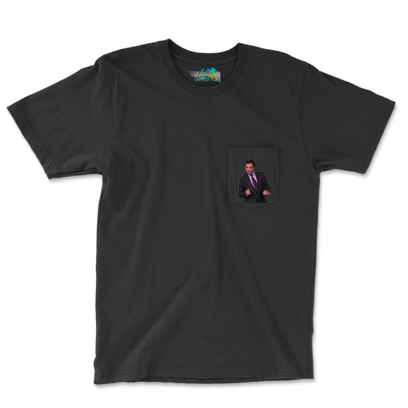 Day Gift Jimmy Fallon Funny Gift Pocket T-Shirt by ArtistKelton | Artistshot